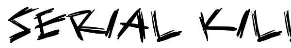 Serial Killers font preview
